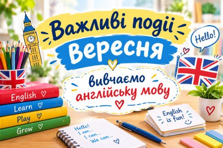 Важливі події вересня. Англійська мова.