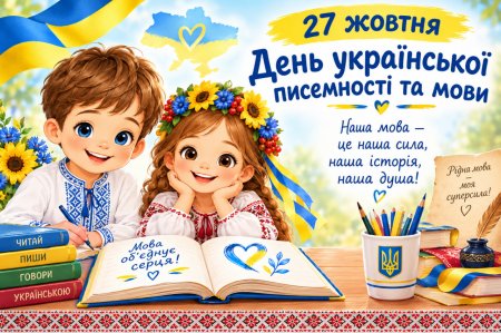 27 жовтня - День української писемності та мови
